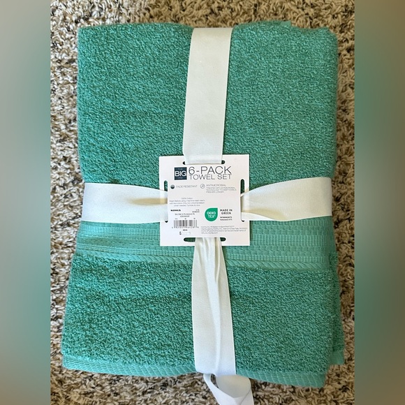 🛀 6️⃣- The Big One: 6 pack towel set, NWT - Picture 3 of 4